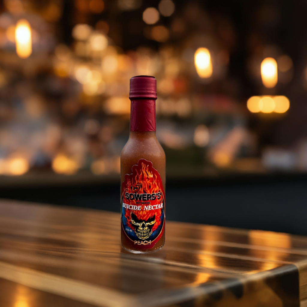 Suicide Nectar 5 fl oz (Peach) - Sowers’s Hot Sauces