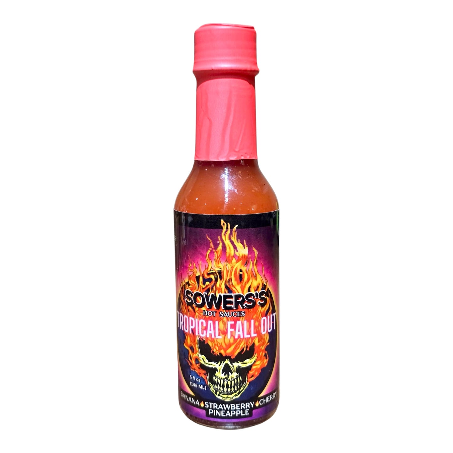 Tropical Fall Out (Banana, Strawberry, Cherry & Pineapple) Hot Sauce 5 fl oz (148ml) - Sowers’s Hot Sauces 