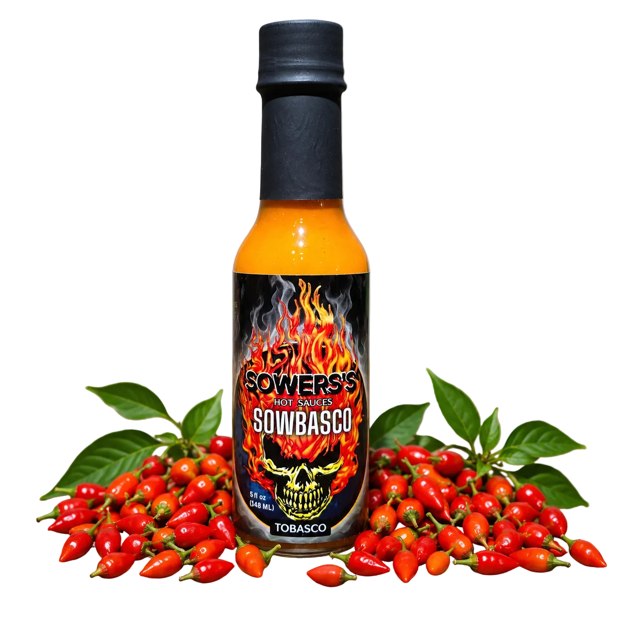 SOWBASCO (Red Peppers) Hot Sauce 5 fl oz (148 ml) - Sowers’s Hot Sauces 
