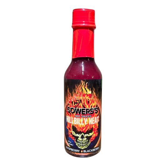 Hillbilly Heat (Raspberry, Black Berry & Honey Whisky) Hot Sauce 5 fl oz (148ml) - Sowers’s Hot Sauces 