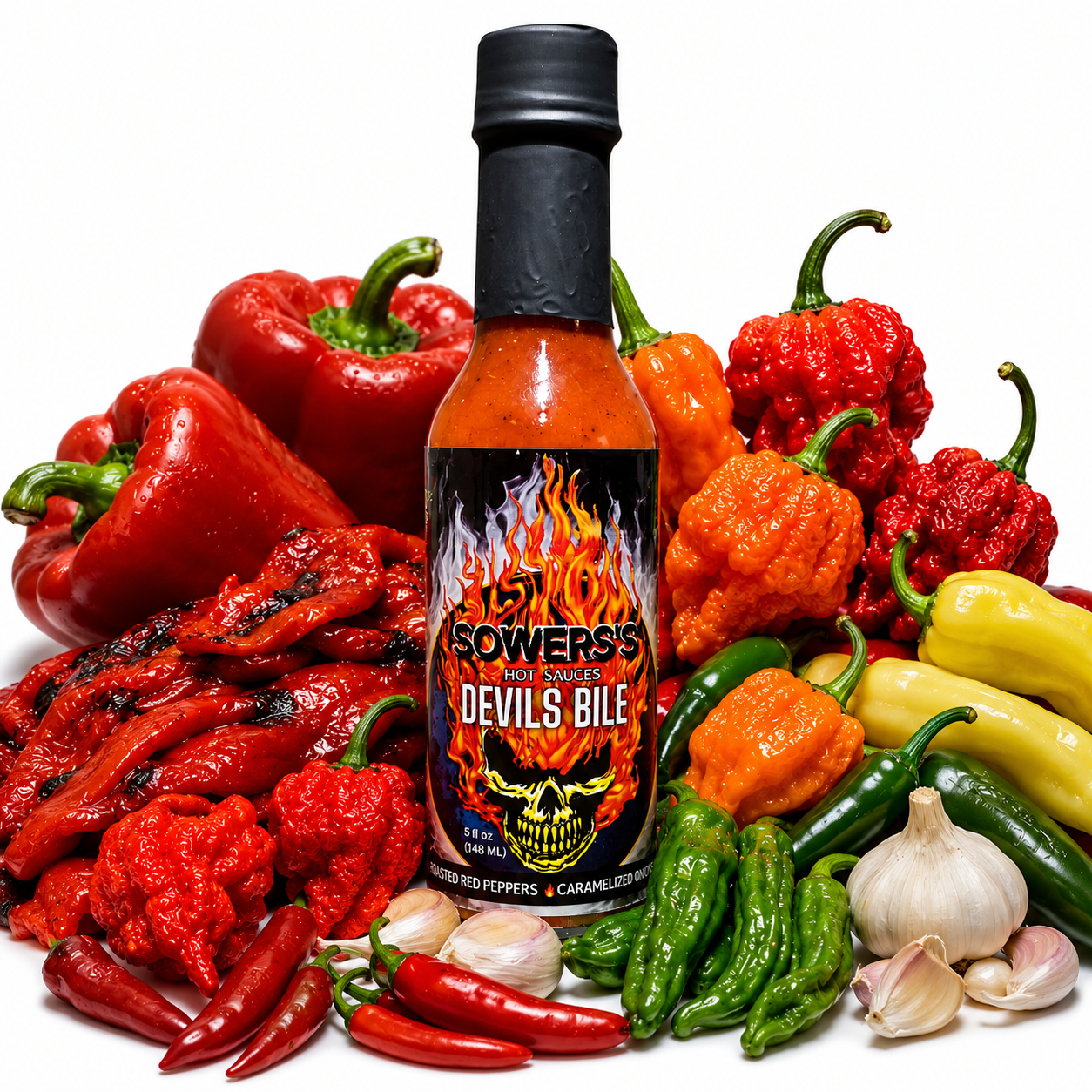 Devils Bile (Caramelized Onions & Garlic) Hot Sauce 5 fl oz (148 ml) - Sowers’s Hot Sauces 