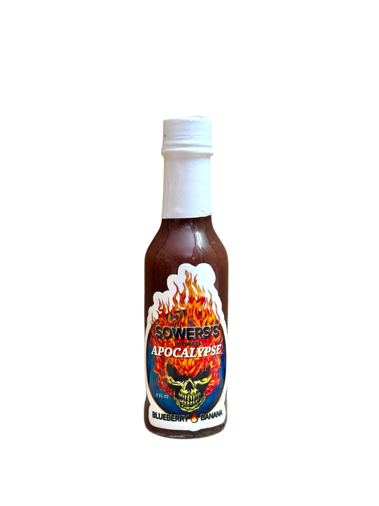 Apocalypse (Blueberry Banana) Hot Sauce 5 fl oz (148 ml) - Sowers’s Hot Sauces 