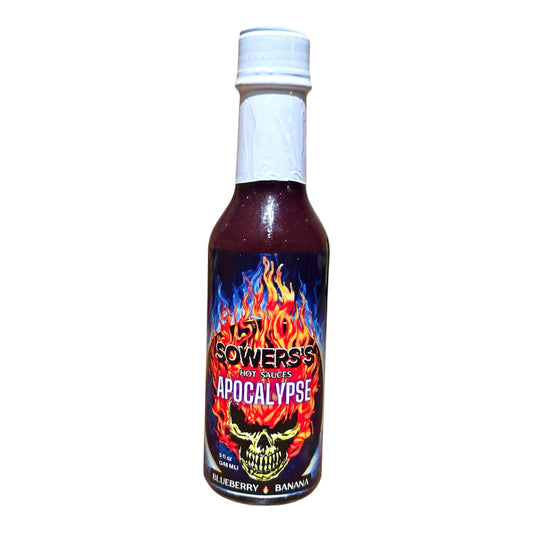 Apocalypse (Blueberry Banana) Hot Sauce 5 fl oz (148 ml) - Sowers’s Hot Sauces 