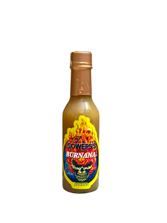 BURNANA (Banana) Hot Sauce 5 fl oz (148 ml) - Sowers’s Hot Sauces 