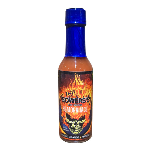 Hemorrhage (Blood Orange & Mango) Hot Sauce 5 fl oz (148 ml) - Sowers’s Hot Sauces 