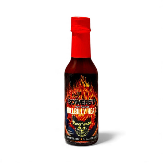 Hillbilly Heat (Raspberry, Black Berry & Honey Whisky) Hot Sauce 5 fl oz (148ml) - Sowers’s Hot Sauces 