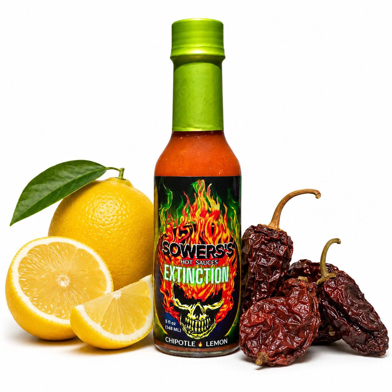 Extinction (Chipotle & Lemon) Hot Sauce 5 fl oz (148 ml) - Sowers’s Hot Sauces 