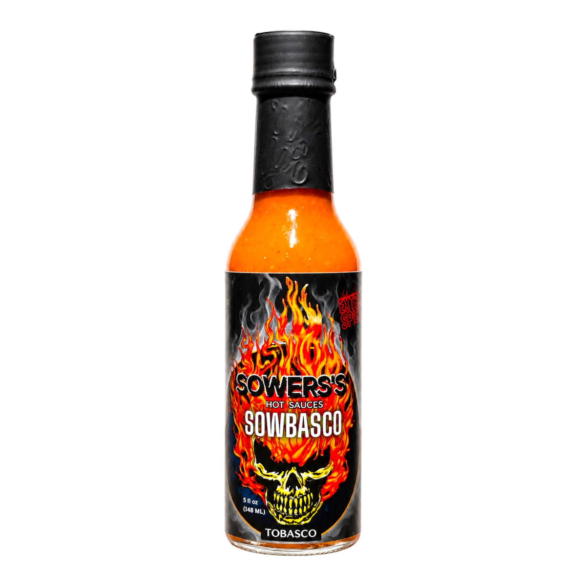 (EXTRA SPICY) SOWBASCO (Red Peppers) Hot Sauce 5 fl oz (148 ml) - Sowers’s Hot Sauces 