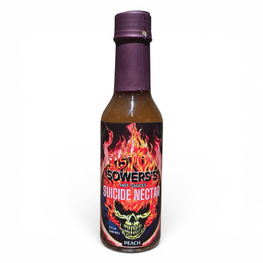 Suicide Nectar (Peach) Hot Sauce 5 fl oz (148 ml) - Sowers’s Hot Sauces 